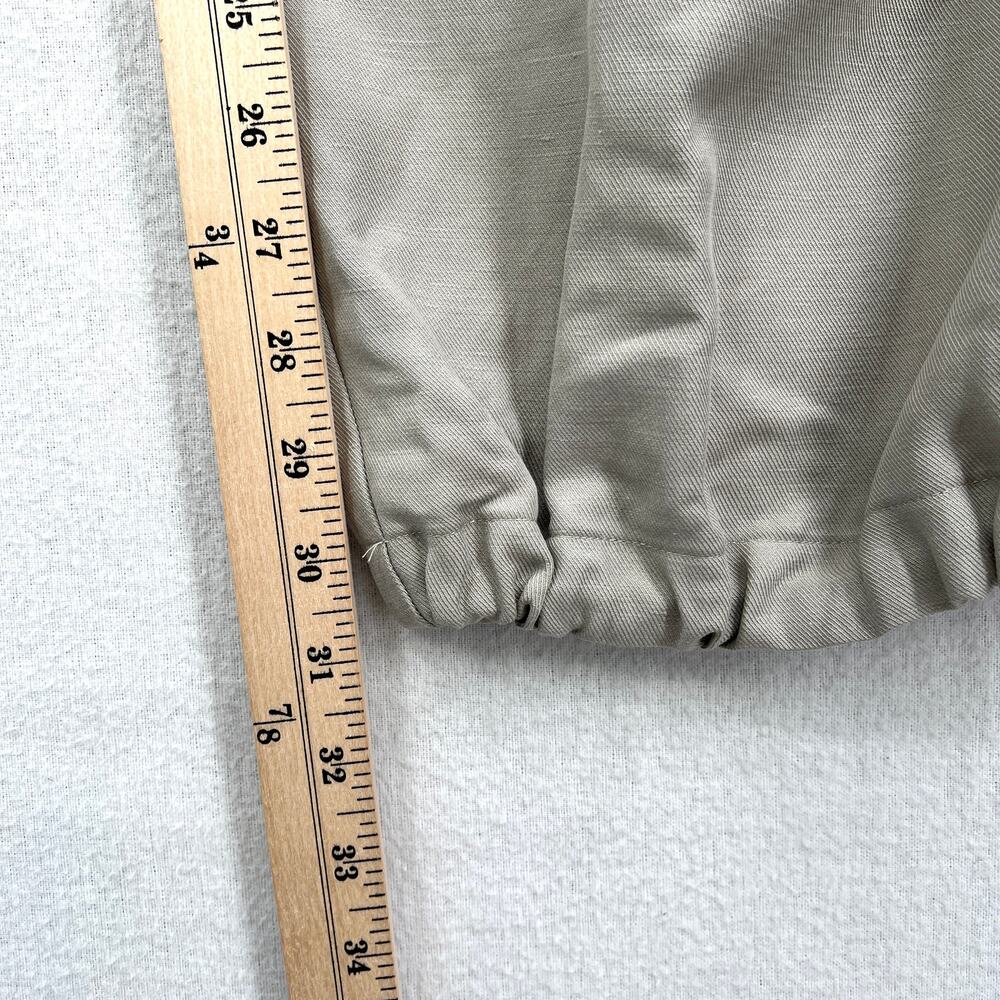 ENZA COSTA Twill Flight Pant Women Small Limestone Utility Pull On High Rise NEW - Picture 15 of 15